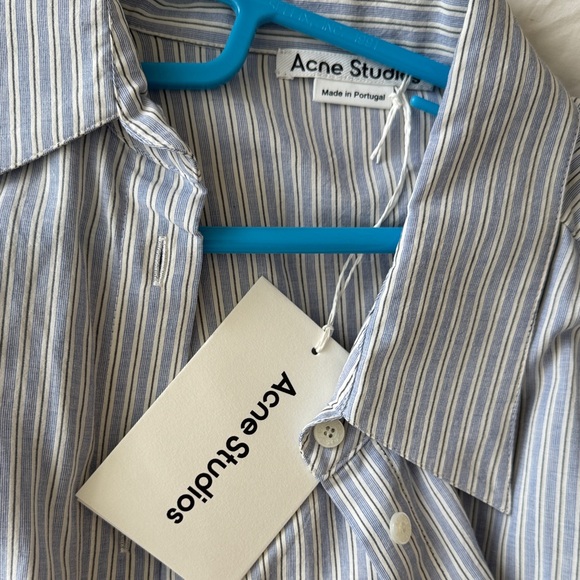 ACNE STUDIOS Soft Stripe Shirting Dress - Picture 7 of 7